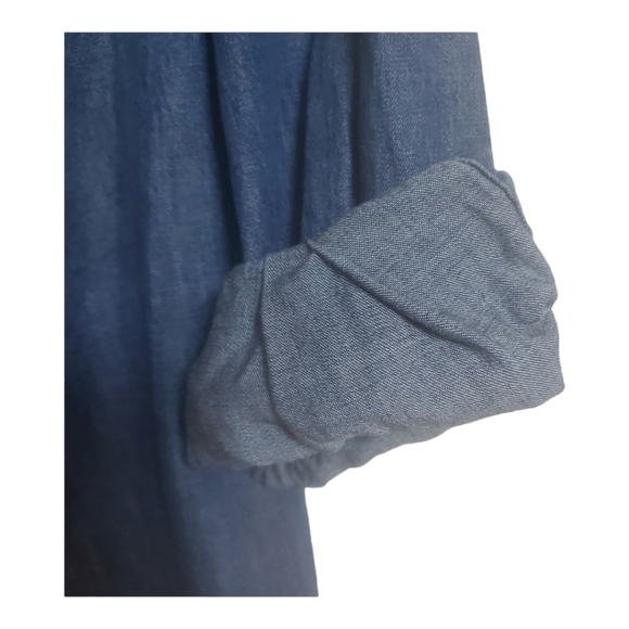 Pure Energy Denim Button Down Shirt - Picture 3 of 6